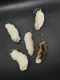 Plain Lucky Rabbit Foot KeyChains
